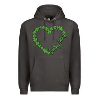 Smoke shamrock heart felling lucky Premium Hoodie - MaliasSmallBusiness