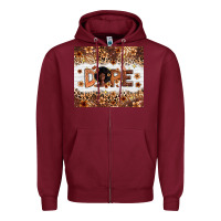 Burgundy Dope Melanin Zipper Hoodie - Zillion Design Studio