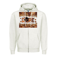 Oatmeal Heather Dope Melanin Zipper Hoodie - Zillion Design Studio