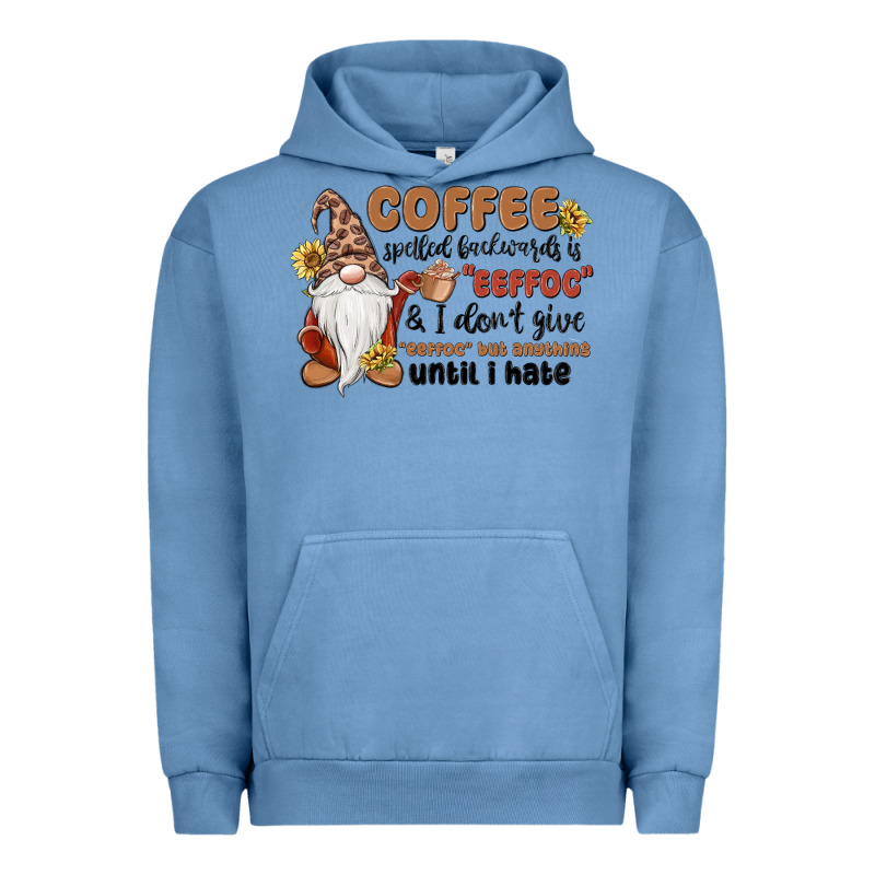Coffee Spelled Backwards Is Eeffoc & I Don't Give Urban Hoodie by MaliasSmallBusiness | Teevron