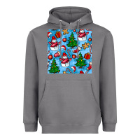 Storm christmas trees and snow seamless pattern Heavyweight Hoodie - BundleAndBundleShop