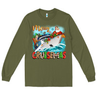 Army Green merry cruisemas Long Sleeve Tee - Zillion Design Studio