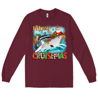 Burgundy merry cruisemas Long Sleeve Tee - Zillion Design Studio