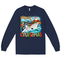 Navy merry cruisemas Long Sleeve Tee - Zillion Design Studio