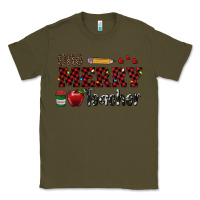 Army Green one merry teacher Classic Tee - RanaPortraitStore