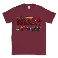 Burgundy one merry teacher Classic Tee - RanaPortraitStore