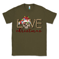 Army Green skull love christmas Classic Tee - FaDigitalArtStudio