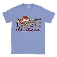 Colony Blue skull love christmas Classic Tee - FaDigitalArtStudio