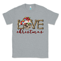 Heather Grey skull love christmas Classic Tee - FaDigitalArtStudio