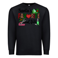 Black santa's favorite nail tech Premium Sweatshirt - AdoDesignShop