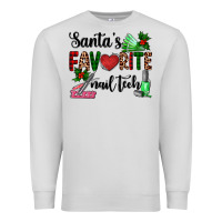 Dove Grey santa's favorite nail tech Premium Sweatshirt - AdoDesignShop
