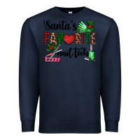 Navy santa's favorite nail tech Premium Sweatshirt - AdoDesignShop