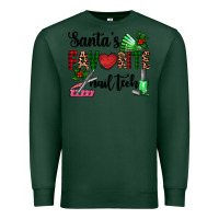 Sports Green santa's favorite nail tech Premium Sweatshirt - AdoDesignShop