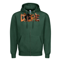 Sports Green Dope Melanin Zipper Hoodie - Zillion Design Studio