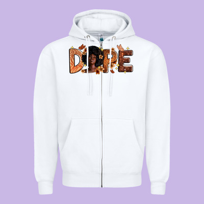 Dope Melanin Zipper Hoodie Designed By Zillion Design Studio