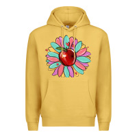 Antique Gold teacher apple Premium Hoodie - MaliasSmallBusiness