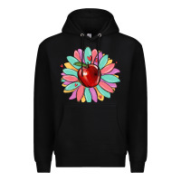 Black teacher apple Premium Hoodie - MaliasSmallBusiness