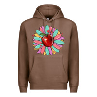Chestnut teacher apple Premium Hoodie - MaliasSmallBusiness