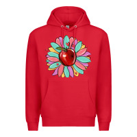 Red teacher apple Premium Hoodie - MaliasSmallBusiness