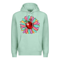 Seafoam teacher apple Premium Hoodie - MaliasSmallBusiness