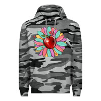 Slate Camo teacher apple Premium Hoodie - MaliasSmallBusiness