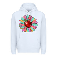 White teacher apple Premium Hoodie - MaliasSmallBusiness