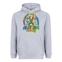 Heather Grey love support accept understand autism awareness Heavyweight Hoodie - Artiststas