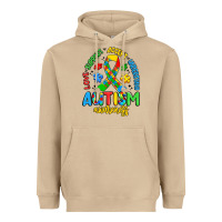 Mushroom love support accept understand autism awareness Heavyweight Hoodie - Artiststas