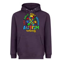 Plum love support accept understand autism awareness Heavyweight Hoodie - Artiststas