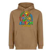 Toasted Coconut love support accept understand autism awareness Heavyweight Hoodie - Artiststas