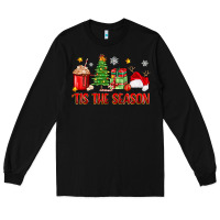 Black 'tis the season christmas Long Sleeve Tee - Zillion Design Studio