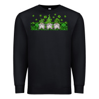Black st patricks gnomes Premium Sweatshirt - Jasminsmagicworld