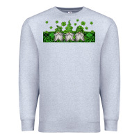 Heather Grey st patricks gnomes Premium Sweatshirt - Jasminsmagicworld