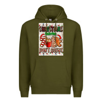 Army Green Christmas calories dont count Premium Hoodie - AdoDesignShop