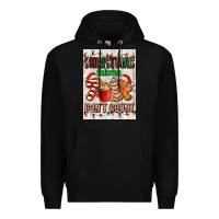 Black Christmas calories dont count Premium Hoodie - AdoDesignShop
