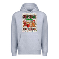 Heather Grey Christmas calories dont count Premium Hoodie - AdoDesignShop
