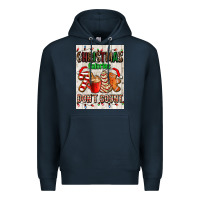 Navy Christmas calories dont count Premium Hoodie - AdoDesignShop