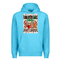 Ocean Blue Christmas calories dont count Premium Hoodie - AdoDesignShop