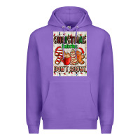 Purple Christmas calories dont count Premium Hoodie - AdoDesignShop