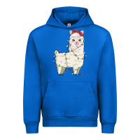 Cobalt christmas llama Urban Hoodie - MaliasSmallBusiness