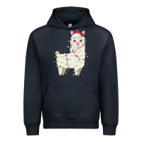 Navy christmas llama Urban Hoodie - MaliasSmallBusiness