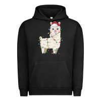 Pigment Black christmas llama Urban Hoodie - MaliasSmallBusiness