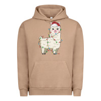 Pigment Burro christmas llama Urban Hoodie - MaliasSmallBusiness