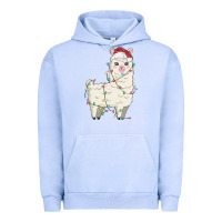 Pigment Grape Ice christmas llama Urban Hoodie - MaliasSmallBusiness