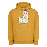 Pigment Peanut Butter christmas llama Urban Hoodie - MaliasSmallBusiness