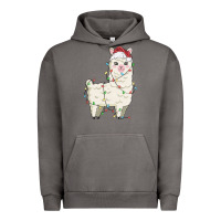 Pigment Tornado christmas llama Urban Hoodie - MaliasSmallBusiness