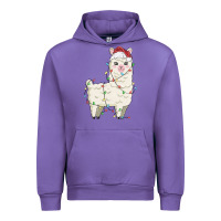 Tulip christmas llama Urban Hoodie - MaliasSmallBusiness
