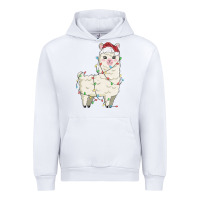 White christmas llama Urban Hoodie - MaliasSmallBusiness