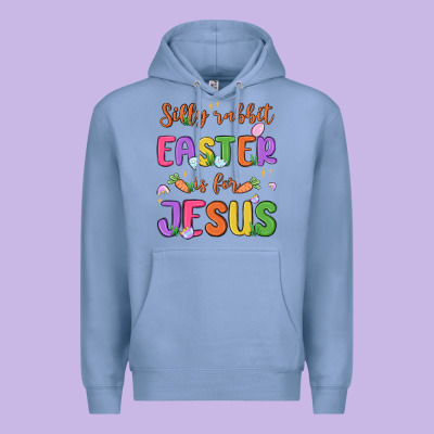 Silly Rabbit Easter Is For Jesus Premium Hoodie Designed By Maliassmallbusiness