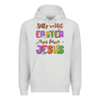 Dove Grey silly rabbit easter is for jesus Premium Hoodie - MaliasSmallBusiness